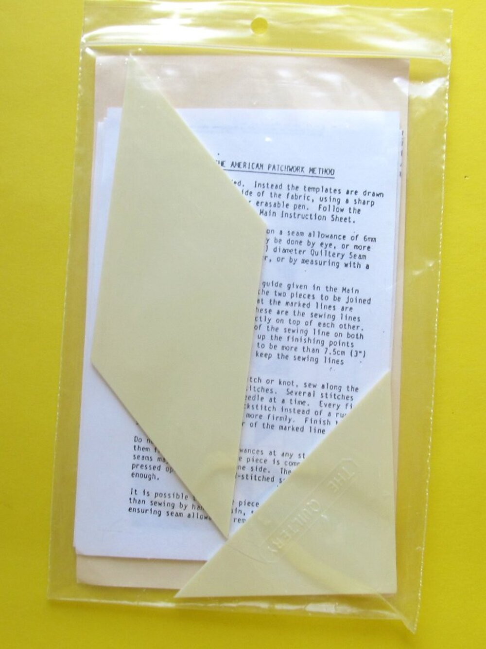 Vintage patchwork template set PIERCED STAR - Picture 3 of 3